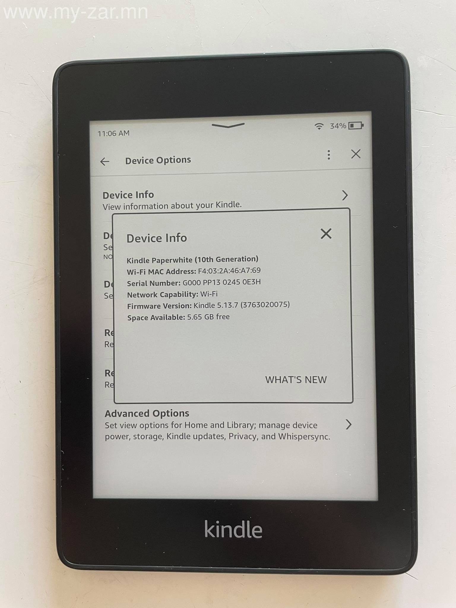 Kindle paperwhite 10th gen яаралтай зарна. -Усны хамгаалалттай -8GB багтаамжтай 