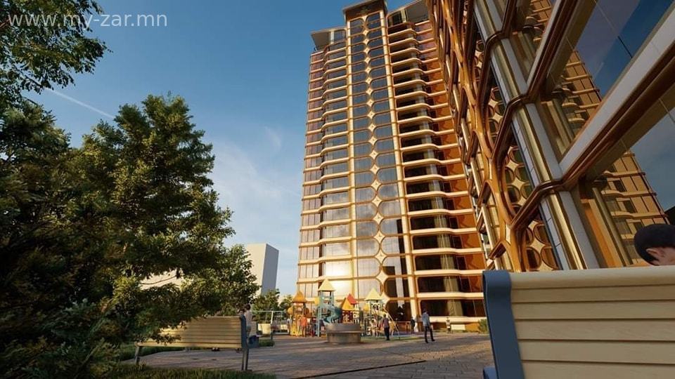 Хотын А бүсэд Нарны хороололын урд бизнес зэрэглэлийн бүрэн цутгамал метал фасадтай шинэ 