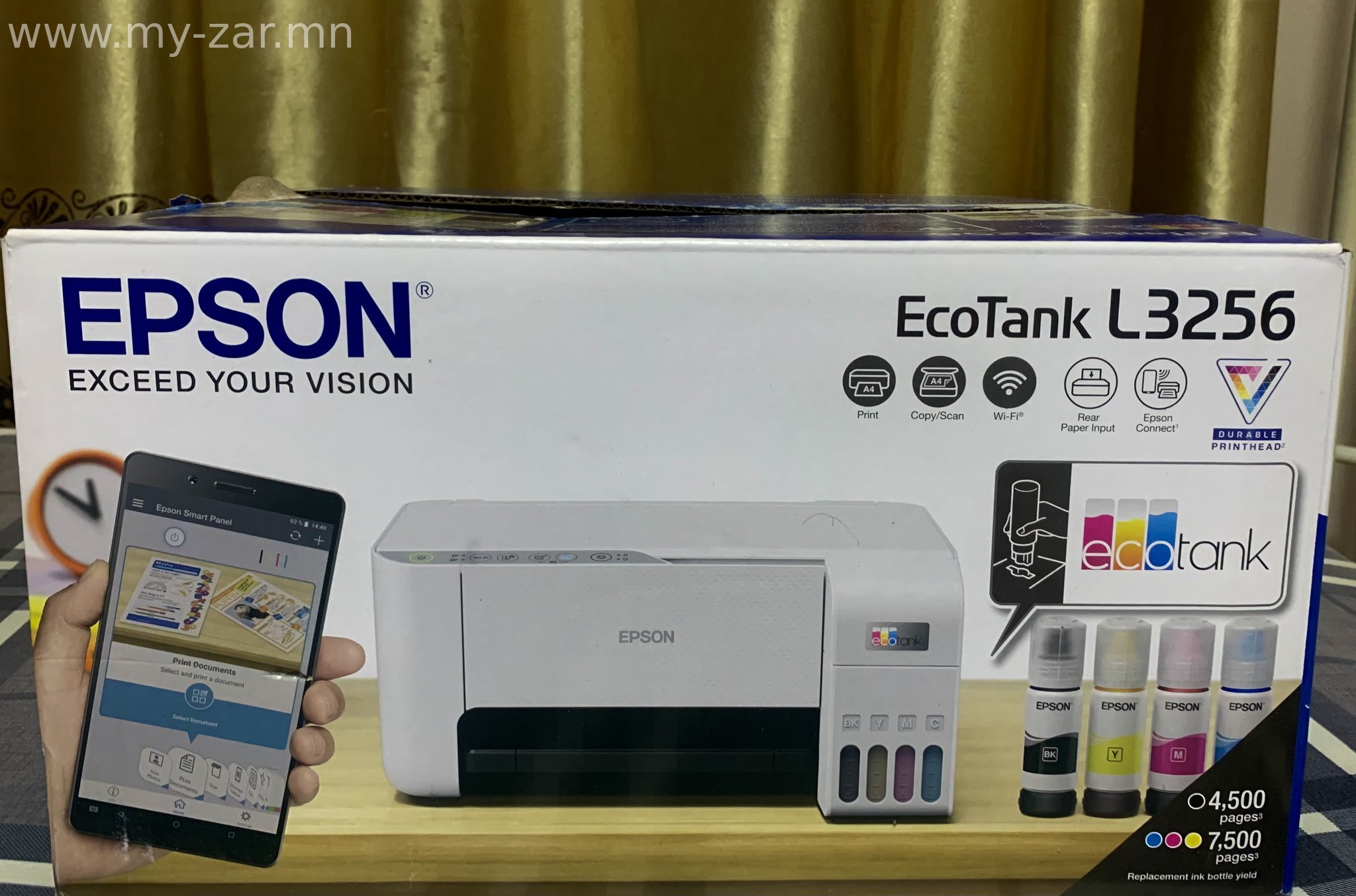 “Epson L3256” Өмнө нь хэрэглэж байгаагүй шинээрээ байгаа 3 үйлдэлт принтер зарна