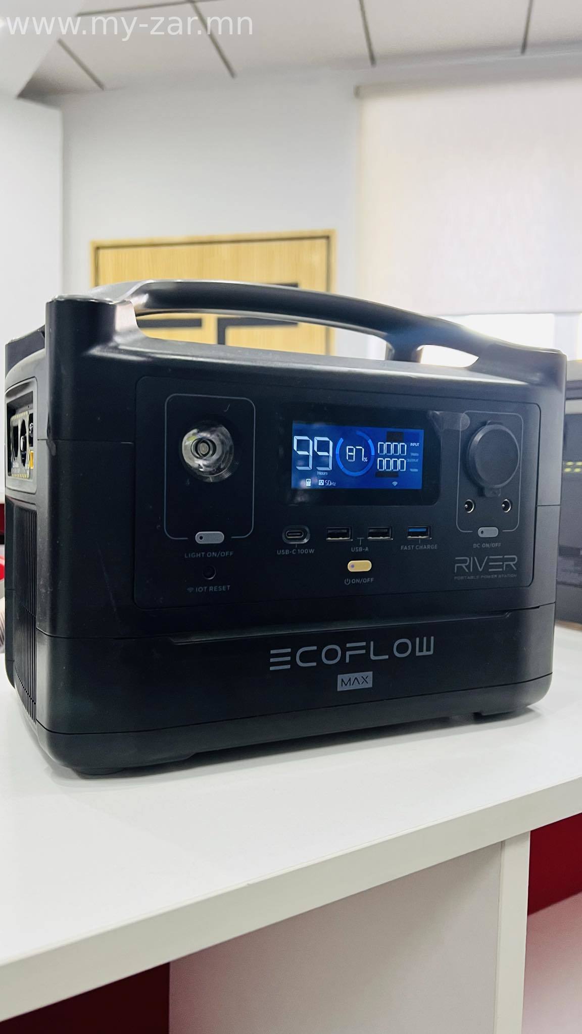 Зөөврийн цахилгаан үүсгүүр Ecoflow - 600W багтаамжтай баттерей - 1800W хүртэл ачааллах чадамжтай - 